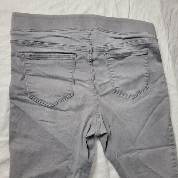 Old Navy Rockstar Mid Rise 14 Jeans Gray Pull on cozy grunge edgy Women classic - Picture 8 of 11